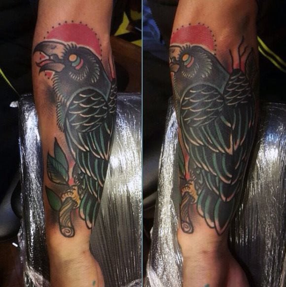 tatouage corbeau 430