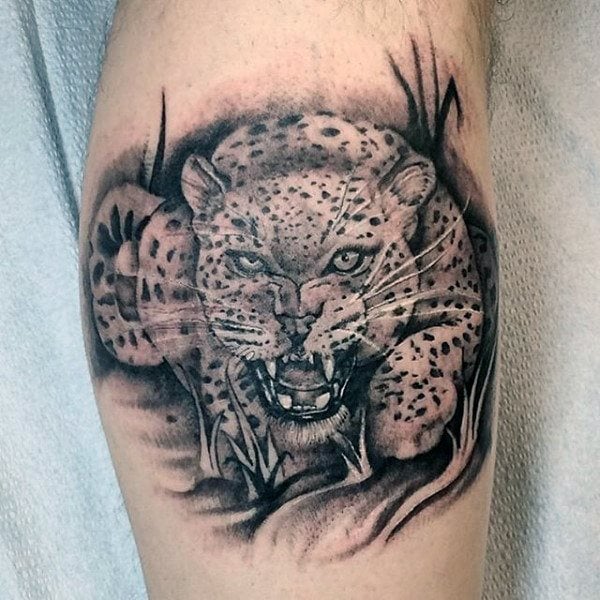tatouage leopard 203