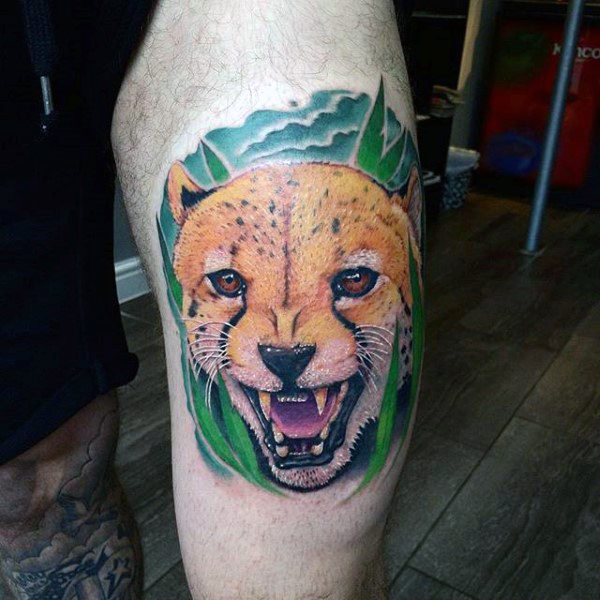 tatouage leopard 287