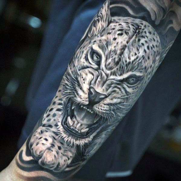 tatouage leopard 368
