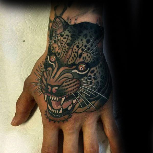 tatouage leopard 485
