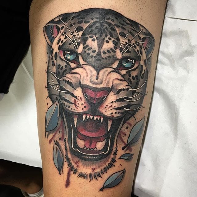 tatouage leopard 527