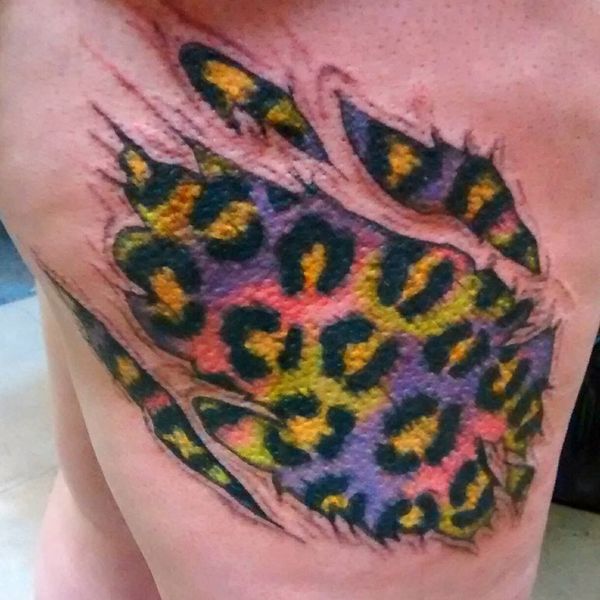 tatouage leopard 698