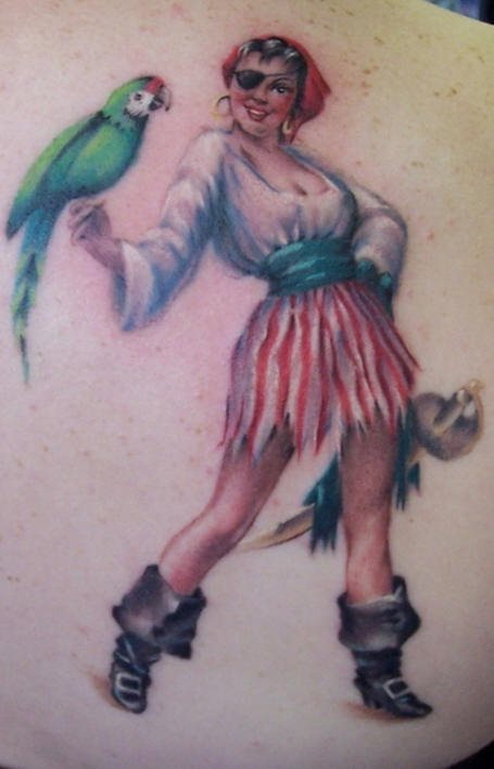 tatouage perroquet 326