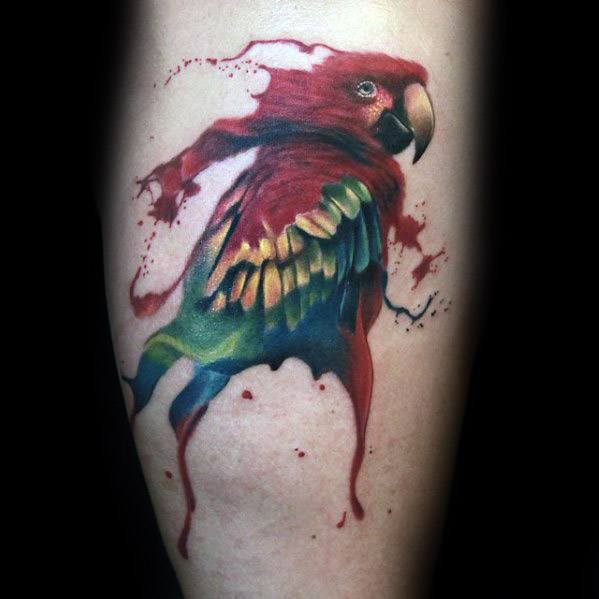 tatouage perroquet 350