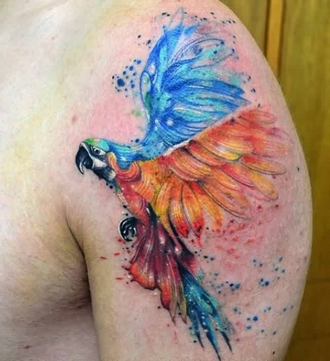 tatouage perroquet 449