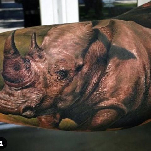 tatouage rhinoceros 167