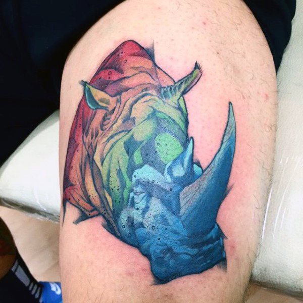 tatouage rhinoceros 47