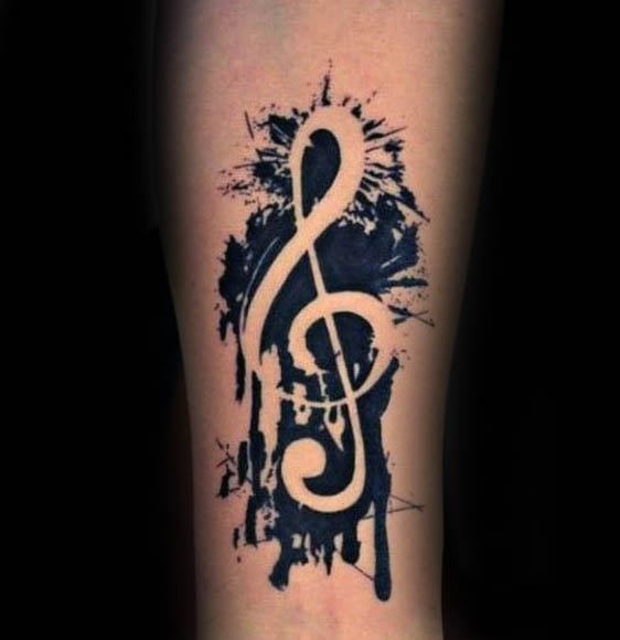 tatouage clef sol 43