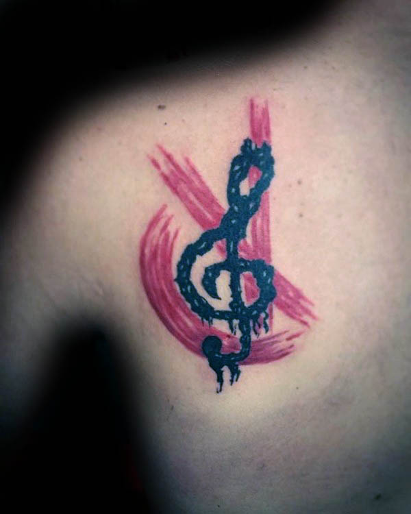 tatouage clef sol 83