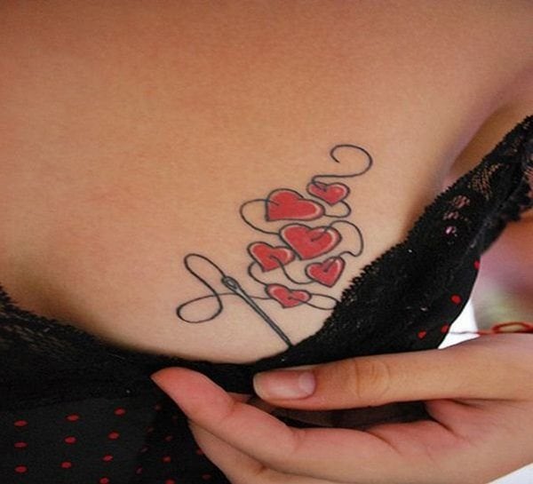tatouage coeur 91