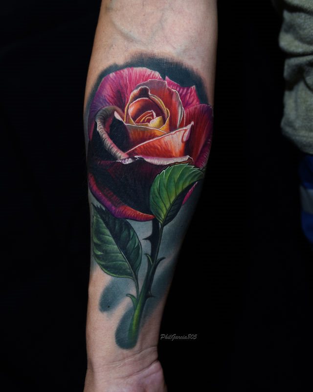 tatouage rose 147