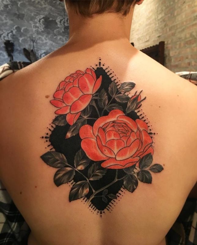 tatouage rose 213