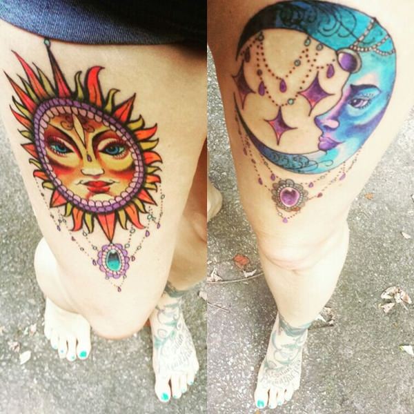 tatouage soleil 116