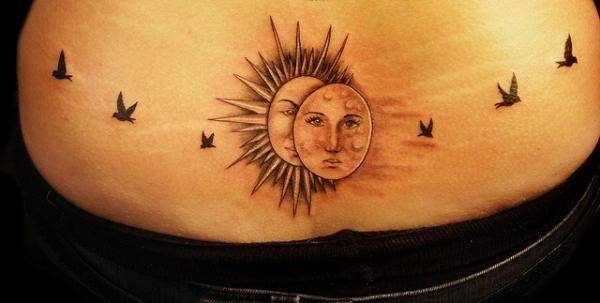 tatouage soleil 209