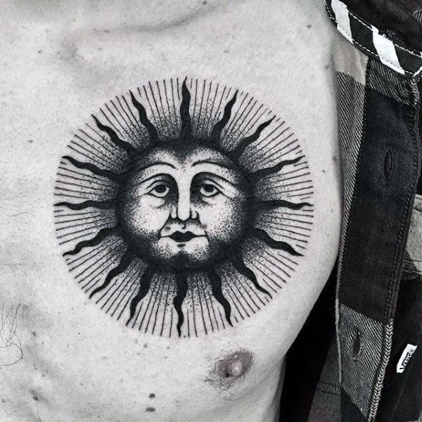 tatouage soleil 263