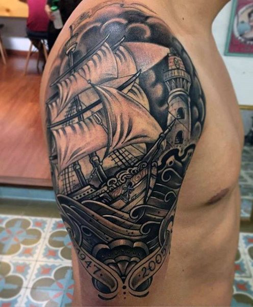 tatouage bateau 145