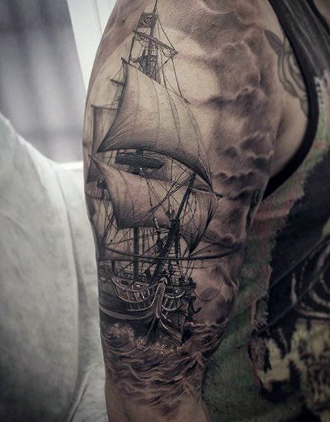 tatouage bateau 19
