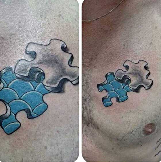 tatouage piece puzzle 10