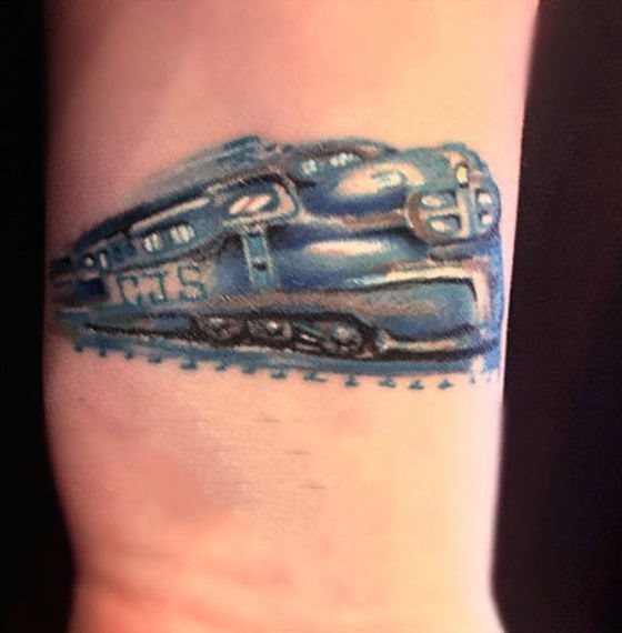 tatouage train 61
