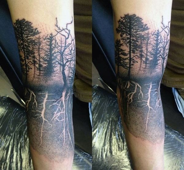 tatouage racines arbre 101