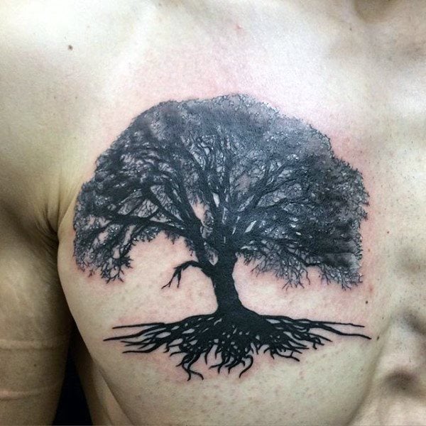 tatouage racines arbre 103