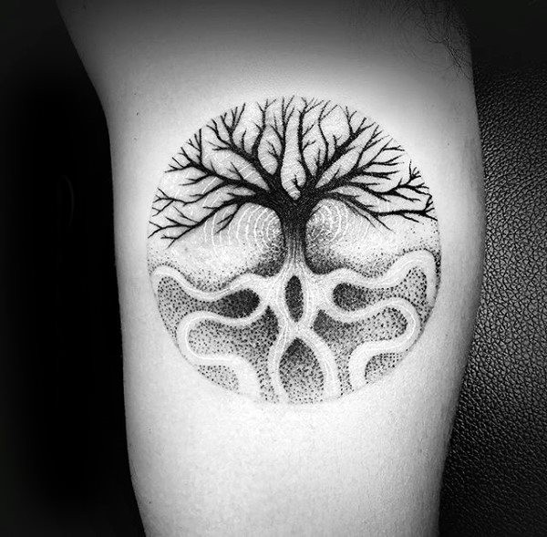 tatouage racines arbre 15