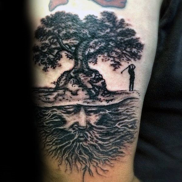 tatouage racines arbre 31