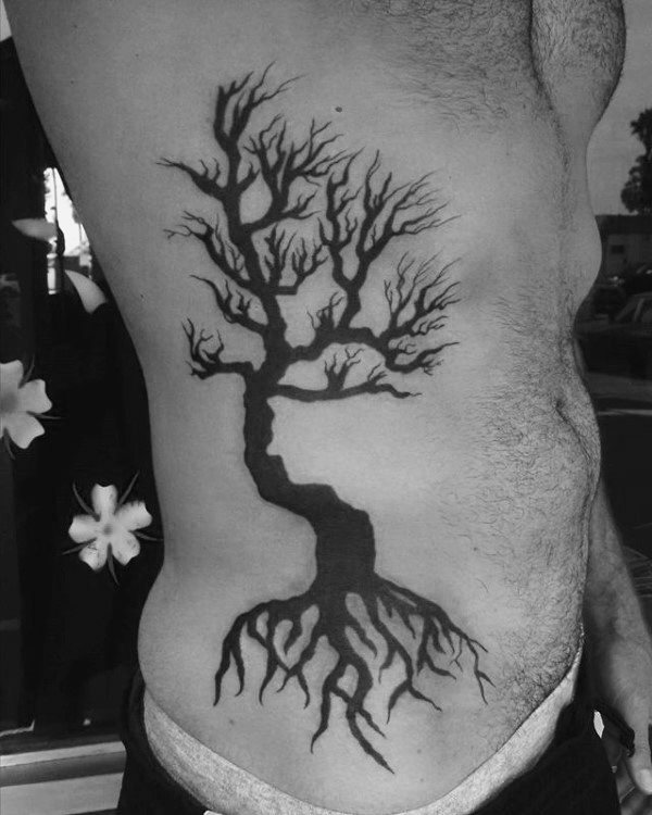 tatouage racines arbre 33