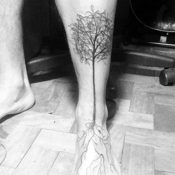tatouage racines arbre 43
