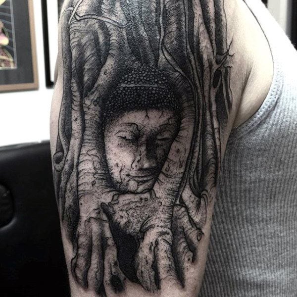 tatouage racines arbre 49
