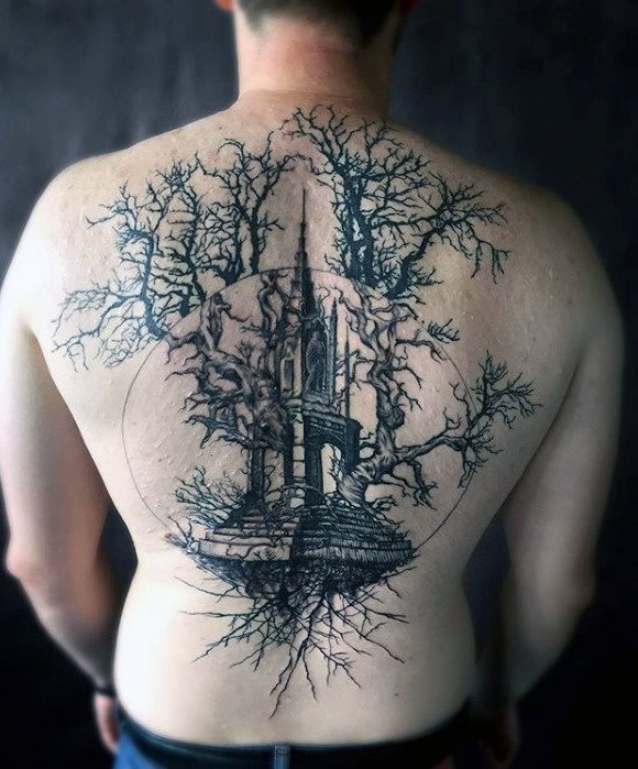 tatouage racines arbre 51