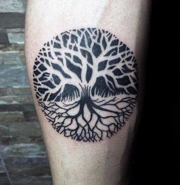 tatouage racines arbre 95