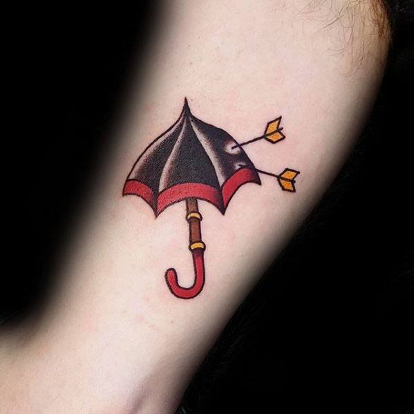 tatouage parapluie 55