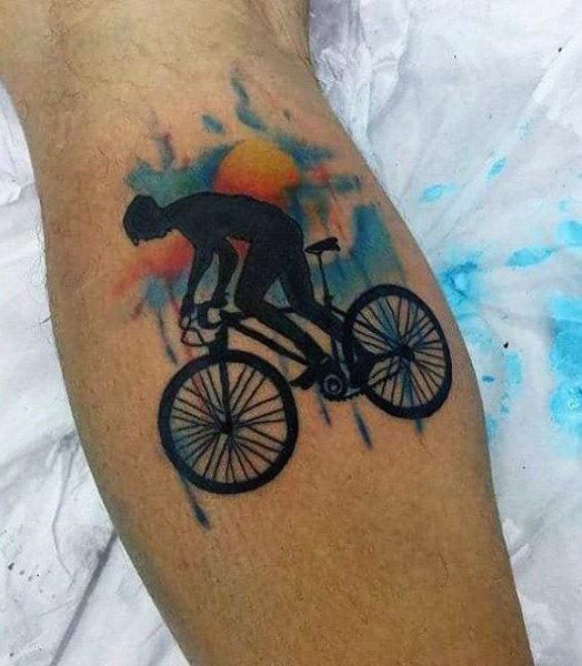 tatouage velo cyclisme 70