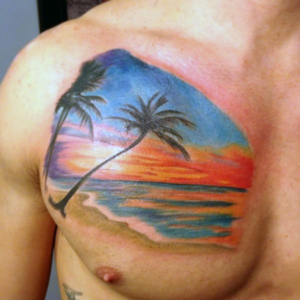tatouage coucher de soleil 141