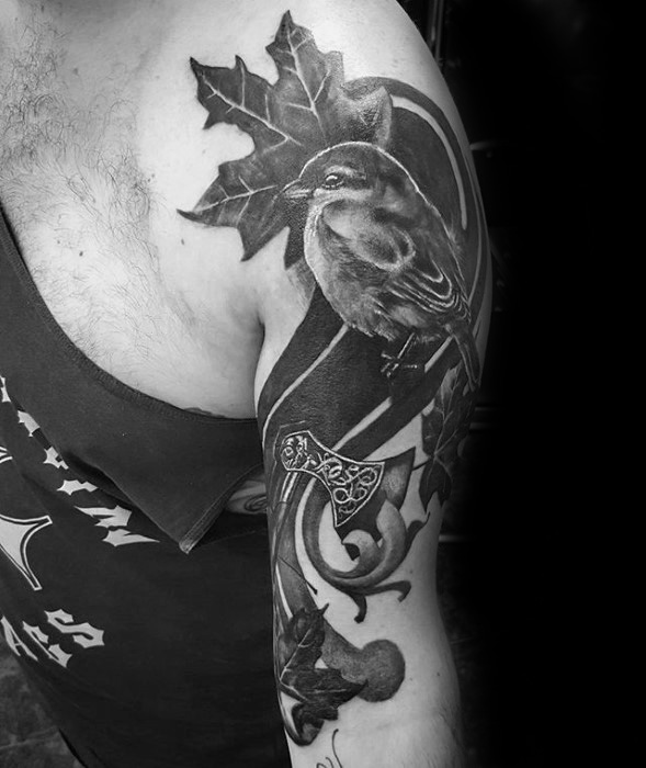 tatouage hache 11