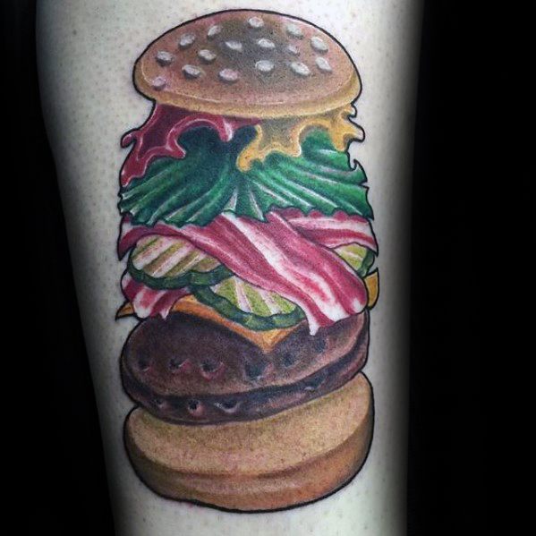 tatouage hamburger 35