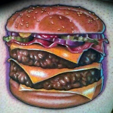 tatouage hamburger 63