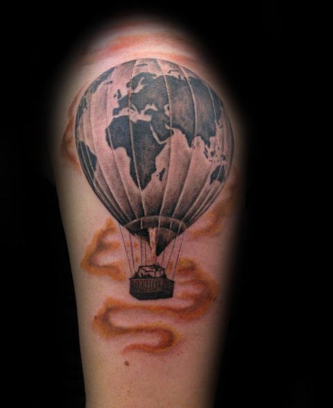 tatouage montgolfiere 45