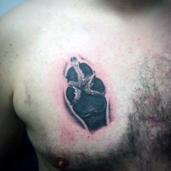 tatouage empreinte chien 10