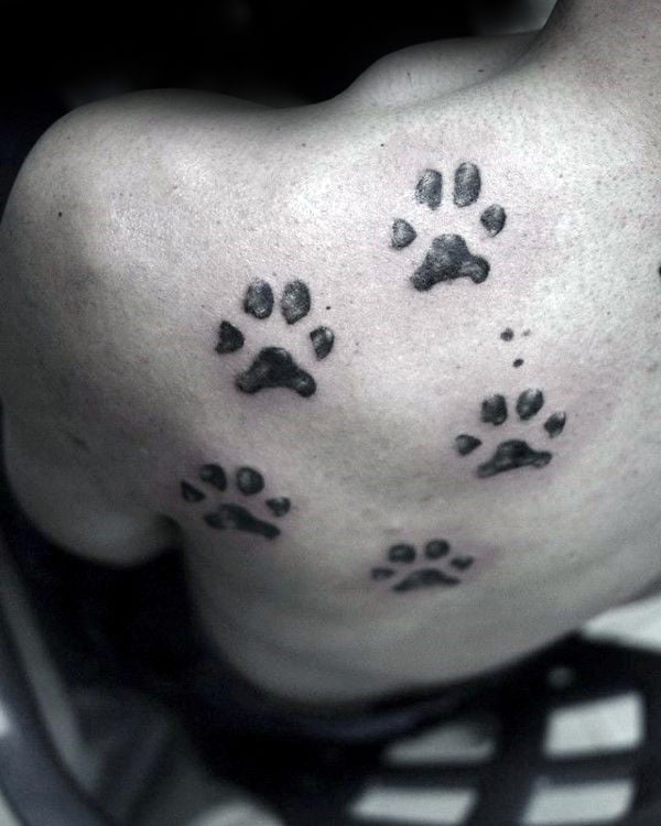 tatouage empreinte chien 112