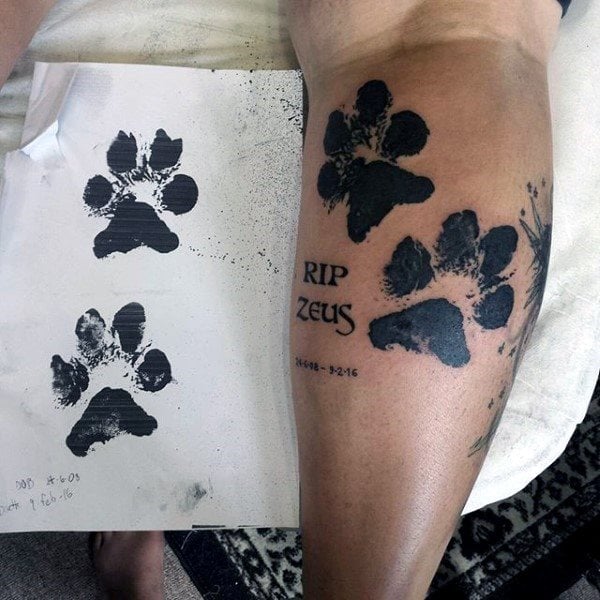 Tatouage empreintes de chien : Signification, idées et dessins uniques