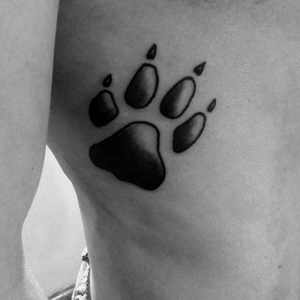 tatouage empreinte chien 86