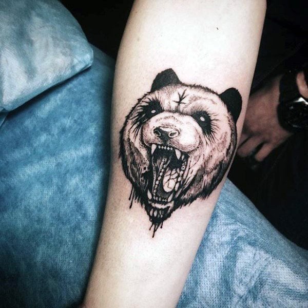 tatouage ours panda 104