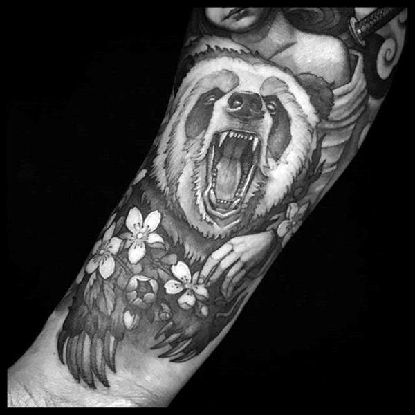 tatouage ours panda 148
