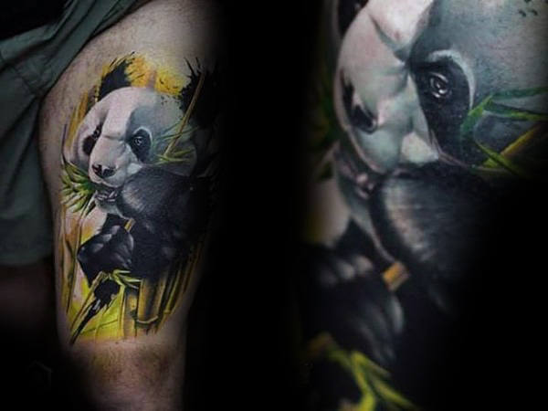 tatouage ours panda 36