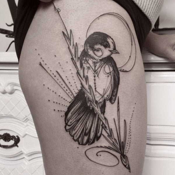 tatouage oiseau 336