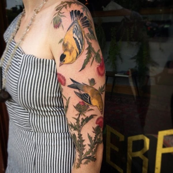 tatouage oiseau 384