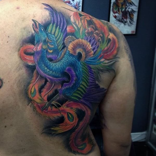 tatouage phoenix 112